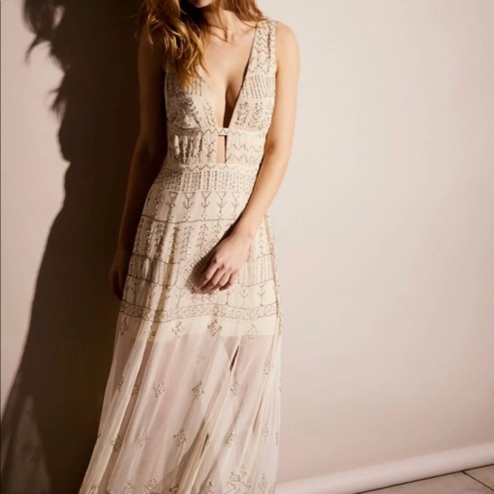 Carolyn's Limited Edition Dress size 4 Rare sequin slit